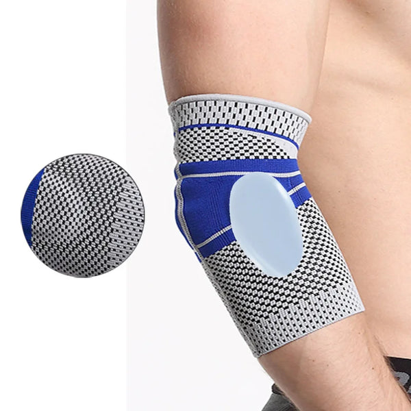 Silicone Elbow Pads Sports Elbow Support Pressure Arm Sleeve Brace