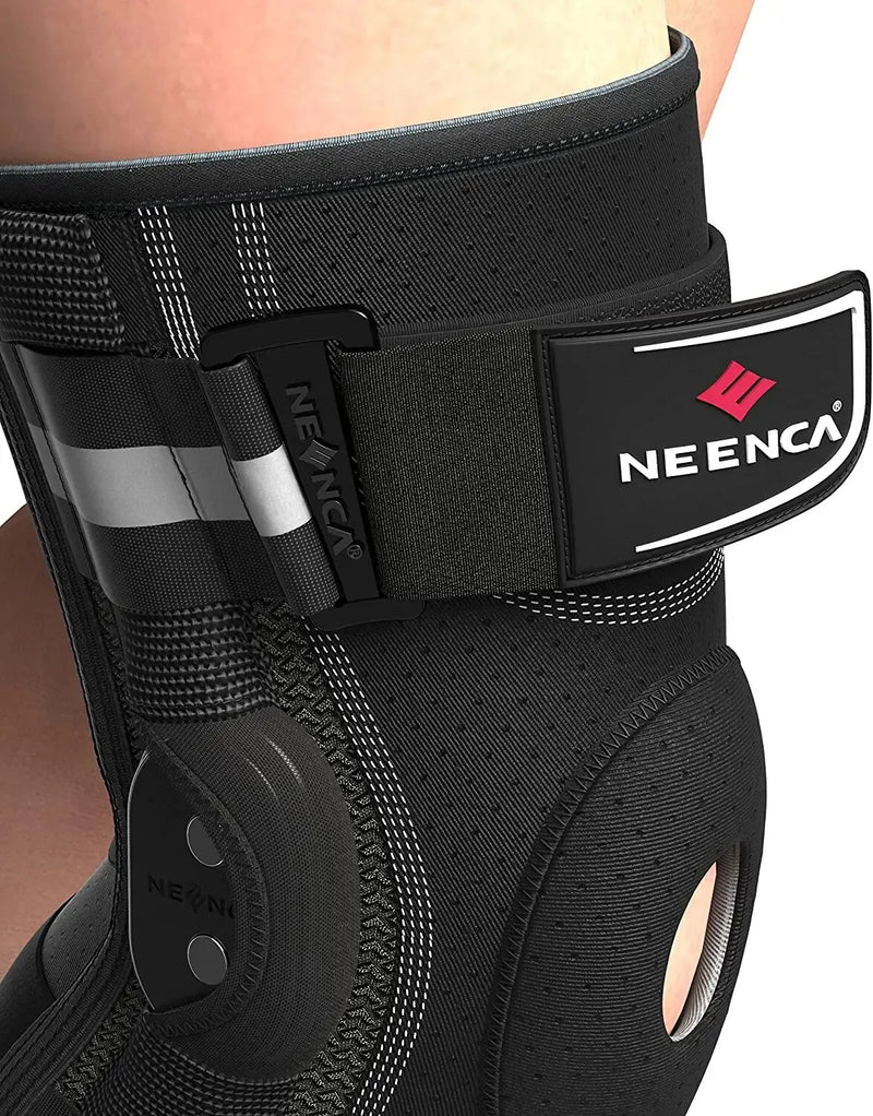 NEENCA Hinged Knee Brace for Knee Pain Knee Support with Side Stabilizers