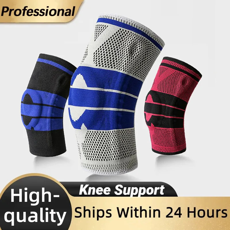 Knee pad for pain relief with side support for sport and everyday activities