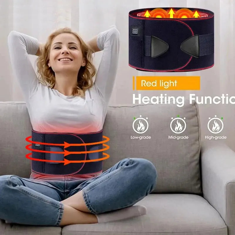 Electric Heating Belt With Adjustable Temperature Vibration Massage